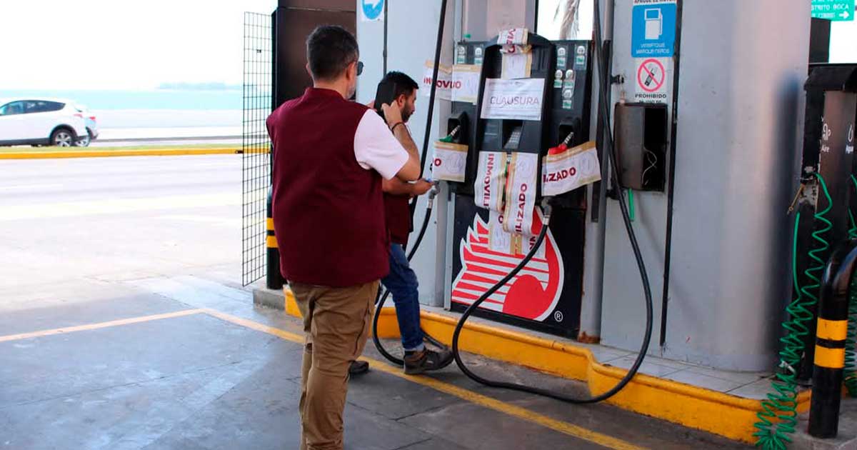 Profeco realiza operativo y clausura 6 gasolineras Profeco realista operativo y clausura 6 gasolineras