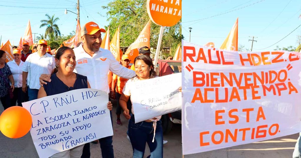 Raúl Hernández, recibido con entusiasmo en comunidades Raúl Hernández, recibido con entusiasmo en comunidades