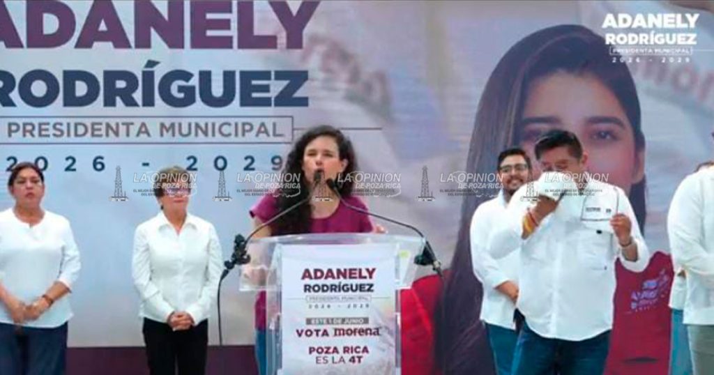 Este domingo con Morena vamos a arrasar y bien; Adanely Rodríguez