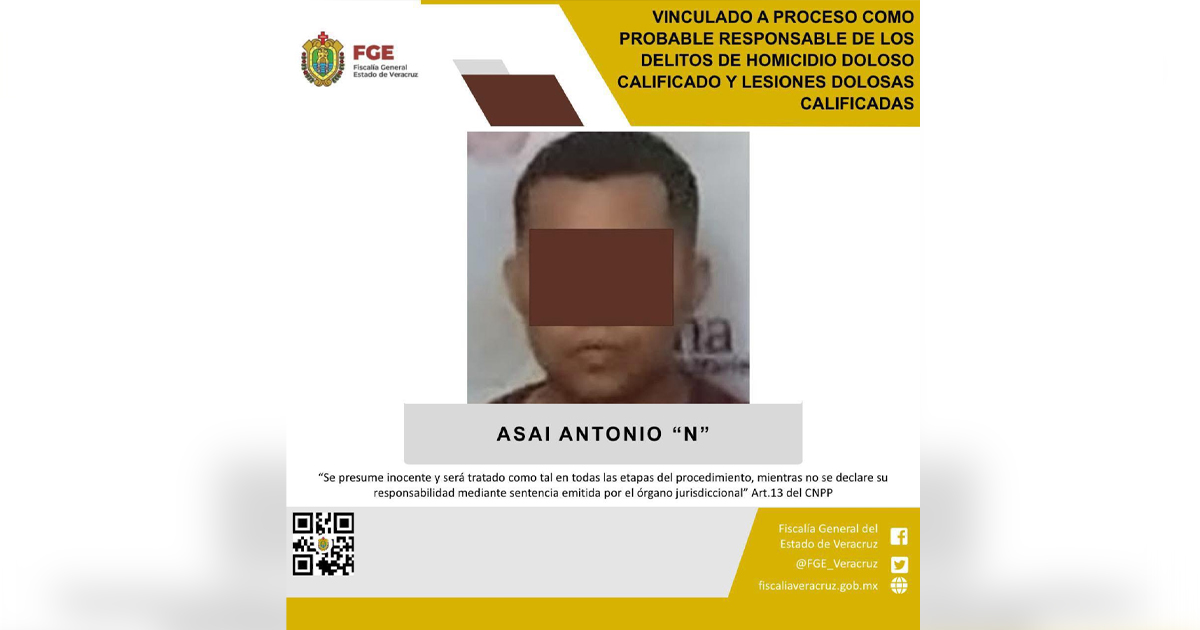 Vinculan a proceso a presunto autor material del asesinato de candidata de Morena en Texistepec Vinculan a proceso a presunto autor material del asesinato de candidata de Morena en Texistepec