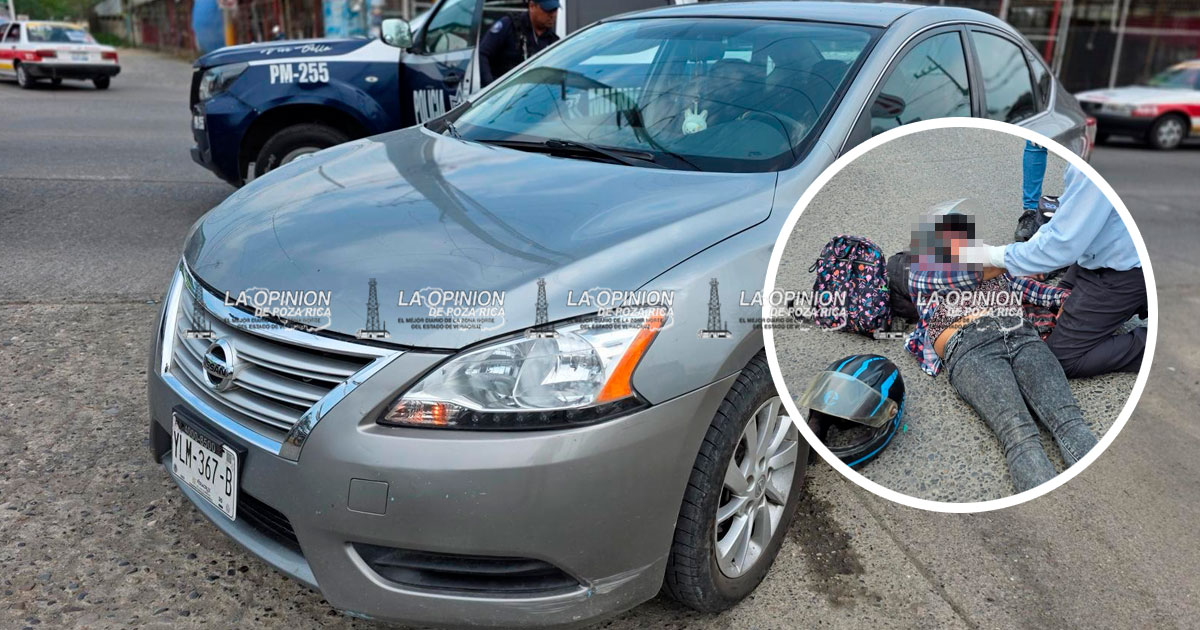 ¡Estudiante de derriba a motociclista! ¡Estudiante de la UO derriba a motociclista!