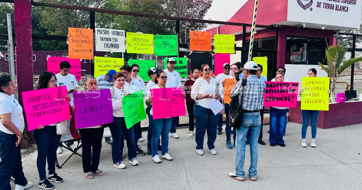 Toman Tecnológico de Tierra Blanca por adeudo a personal
