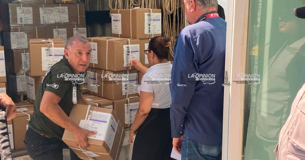 Llega material electoral para la elección del Poder Judicial de la Federación