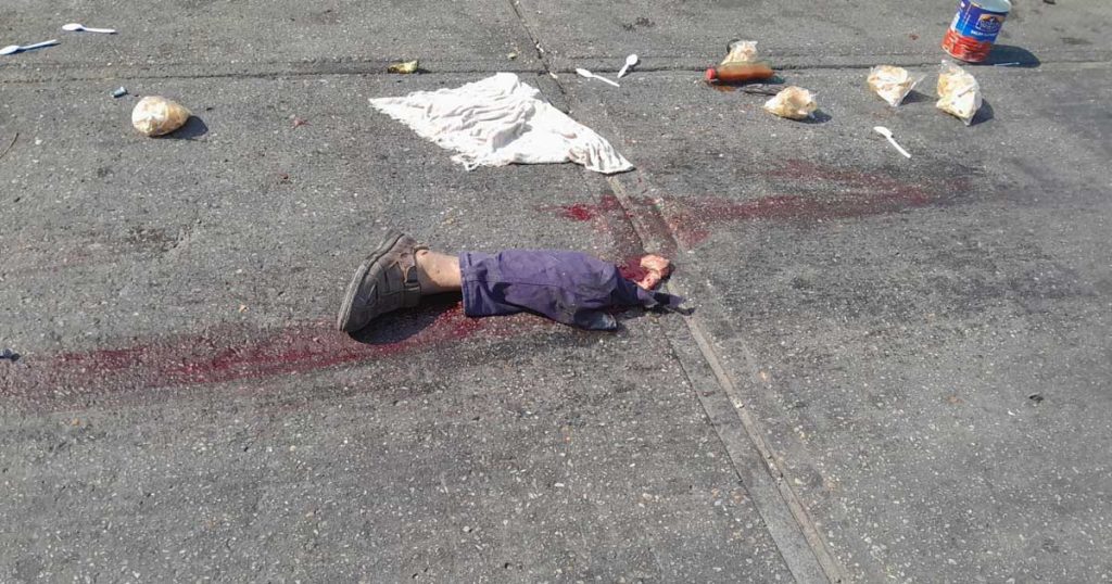 Ebrio marino arrolló y mató a comerciante