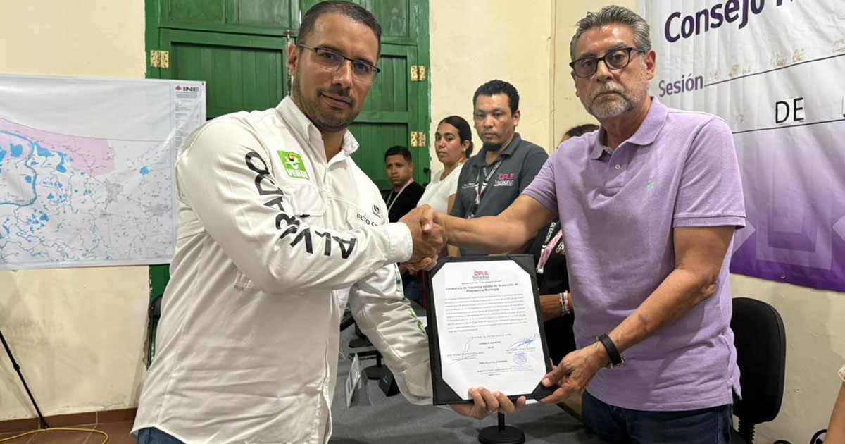 Tres al hilo para el Verde en Alvarado, reafirma OPLE contundente victoria de Beto Cobos
