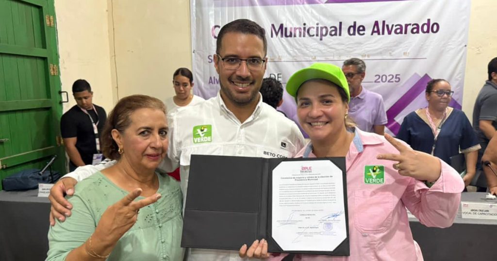 Tres al hilo para el Verde en Alvarado, reafirma OPLE contundente victoria de Beto Cobos