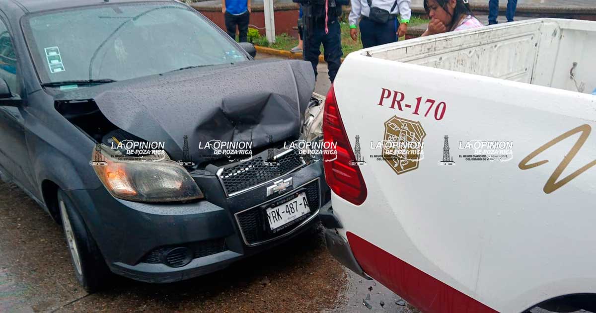¡Frenó tarde… y chocó! ¡Frenó tarde… y chocó!