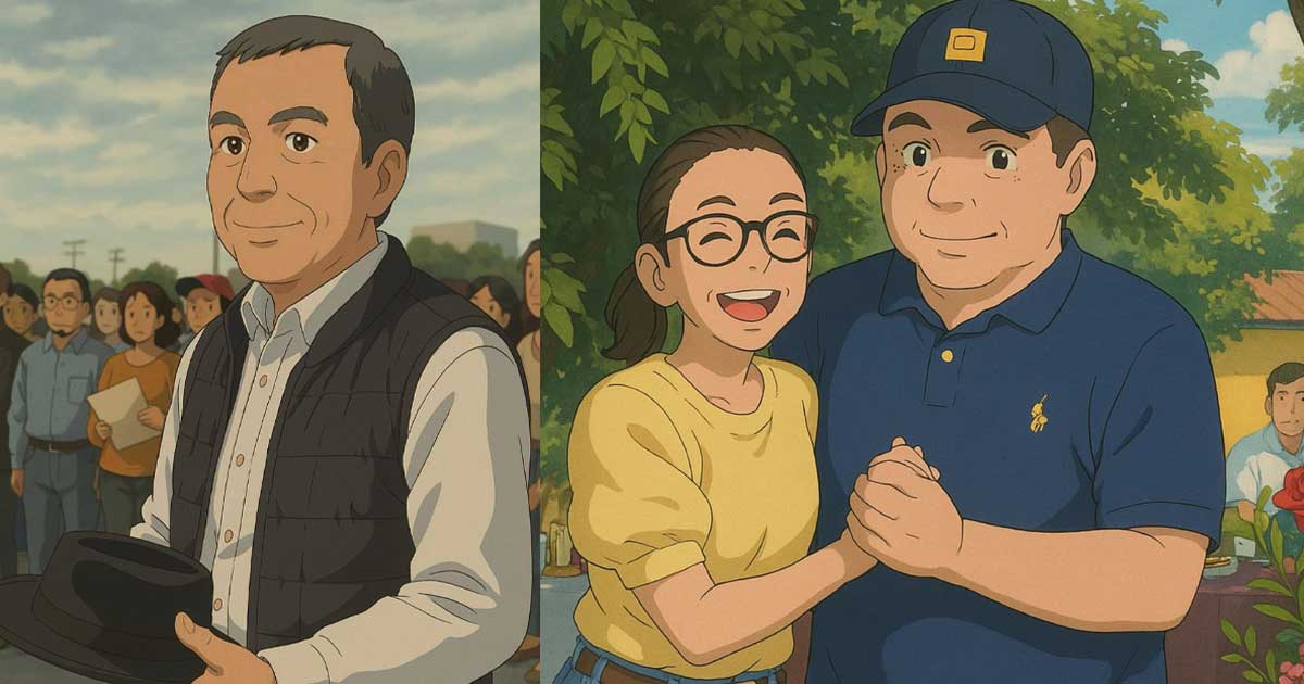 Miguel Elizalde se suma a la tendencia de Studio Ghibli en redes