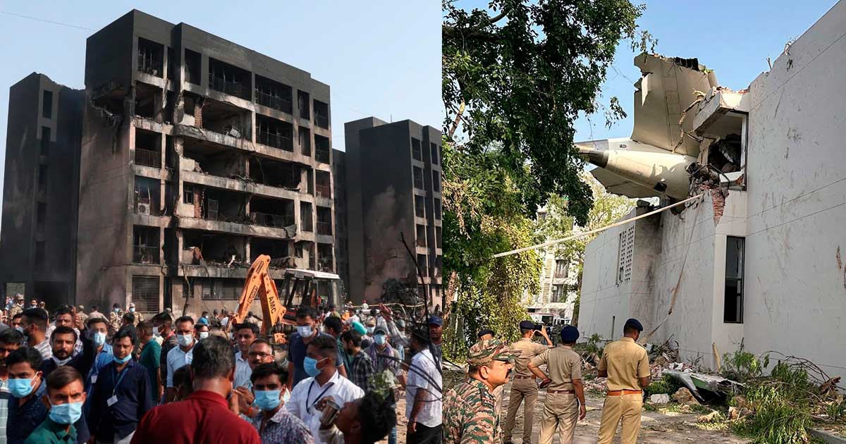 Tragedia aérea en India: cae avión tras despegar Tragedia aérea en India: cae avión tras despegar