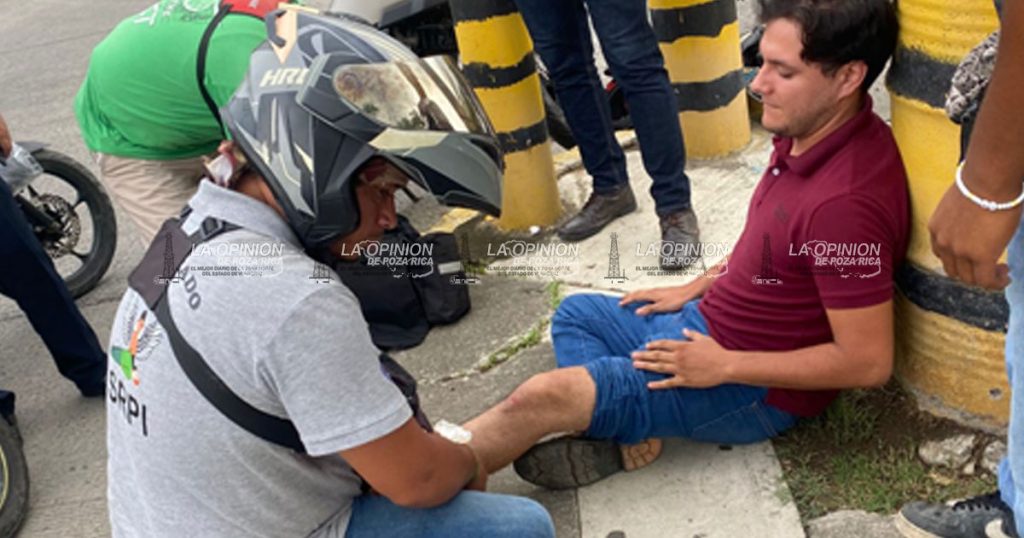 Byker derribado en Pozo Trece