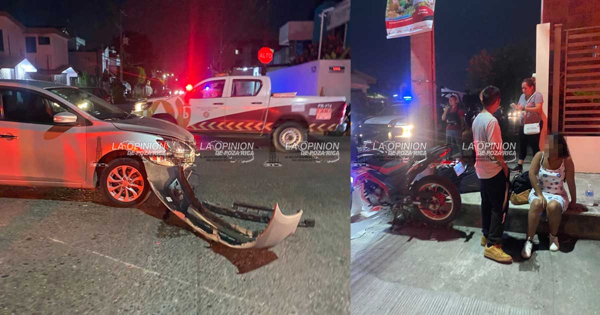 Quiso ganar el paso a automóvil Quiso ganar el paso a automóvil