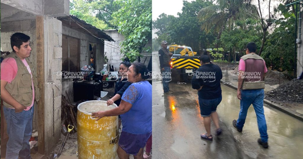Atiende Protección Civil desbordamiento de arroyos en Corralillos y Toma de Agua Atiende Protección Civil desbordamiento de arroyos en Corralillos y Toma de Agua