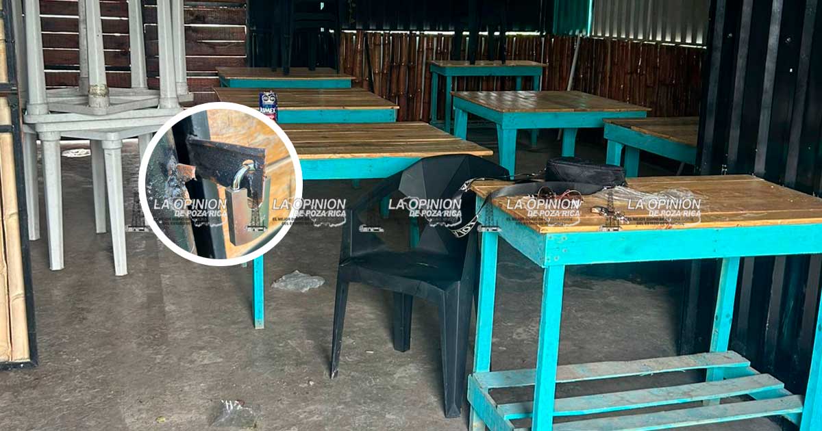 Se llevan hasta los mariscos del día: desvalijan restaurante Se llevan hasta los mariscos del día: desvalijan restaurante