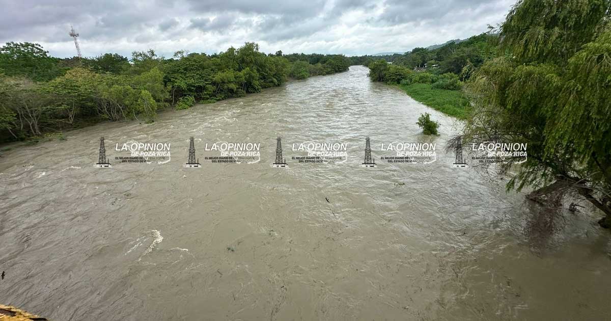 Incremento en el Nivel del Río Cazones sin Riesgo para la Población Incremento en el Nivel del Río Cazones sin Riesgo para la Población
