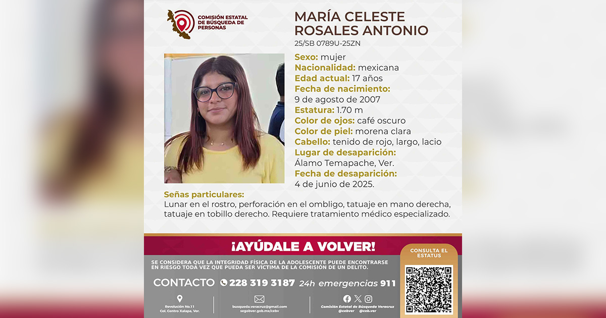 ¡Adolescente lleva 3 días desaparecida! ¡Adolescente lleva 3 días desaparecida!