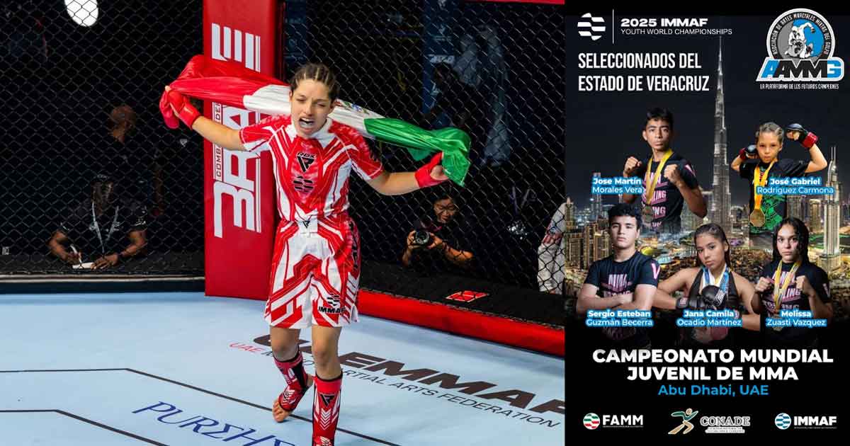 Veracruzanos se van al Mundial Juvenil de Artes Marciales Mixtas en Abu Dhabi Veracruzanos se van al Mundial Juvenil de Artes Marciales Mixtas en Abu Dhabi