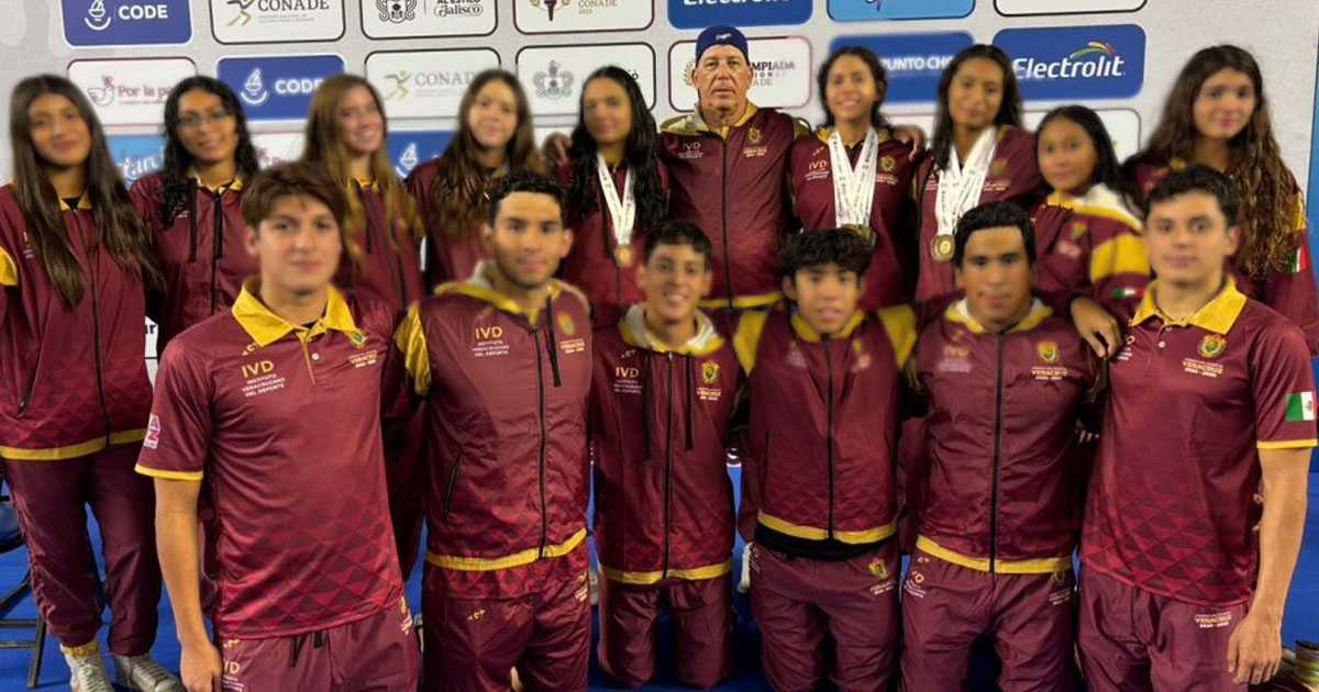 Veracruz consigue histórico medallero en natación, durante Olimpiada Nacional