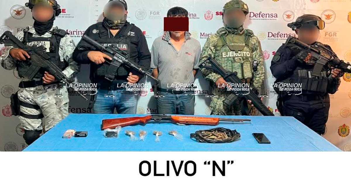 Detienen a un hombre con droga, arma y cartuchos Detienen a un hombre con droga, arma y cartuchos