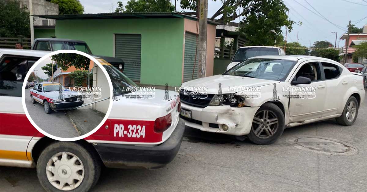 Choca taxi y particular en colonia Ceiba Choca taxi y particular en colonia Ceiba