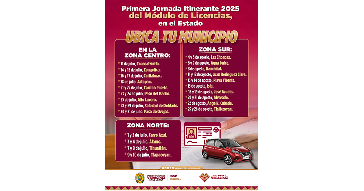 Arranca SSP Jornada Itinerante del Módulo de Licencias de Conducir Arranca SSP Jornada Itinerante del Módulo de Licencias de Conducir