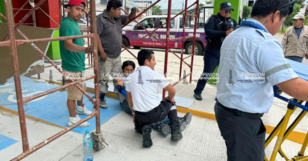 Cayó de un andamio Cayó de un andamio
