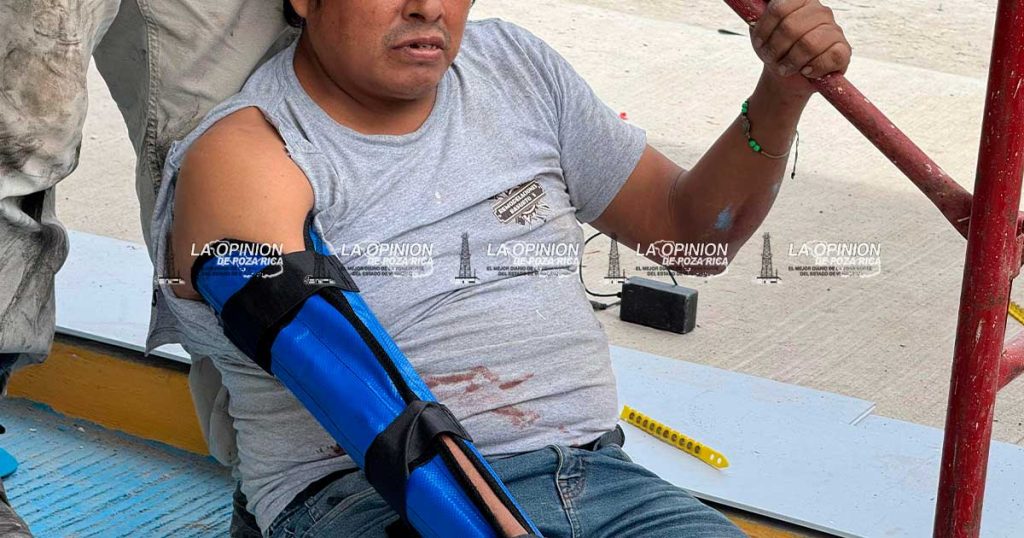 Cayó de un andamio Cayó de un andamio