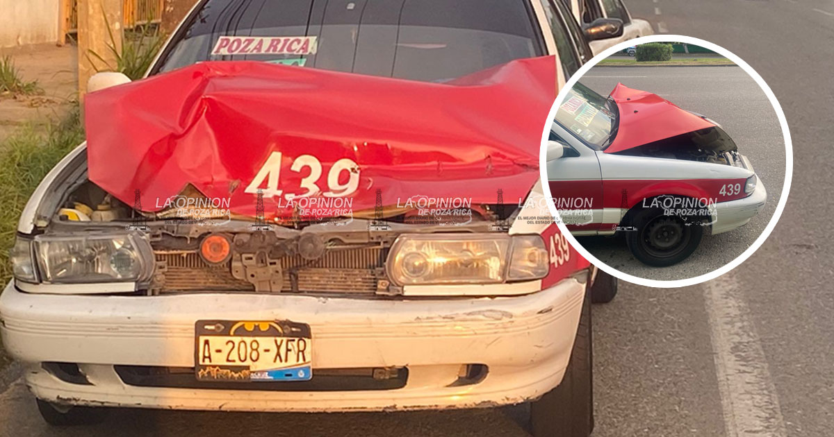 Se ensarta taxi debajo de camioneta Se ensarta taxi debajo de camioneta