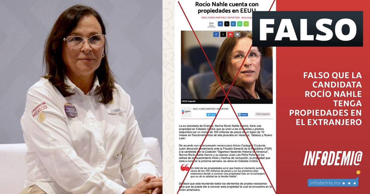 Rocío Nahle desmiente acusaciones sobre cuentas en el extranjero y niega muerte de manifestante Rocío Nahle desmiente acusaciones sobre cuentas en el extranjero y niega muerte de manifestante