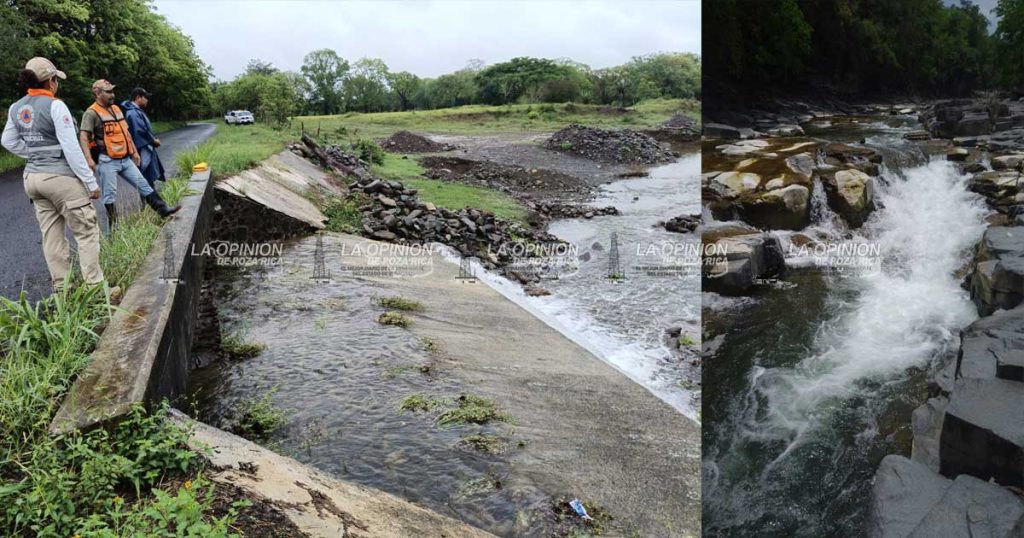 Constatan comportamiento del río La Laja en Tancoco
