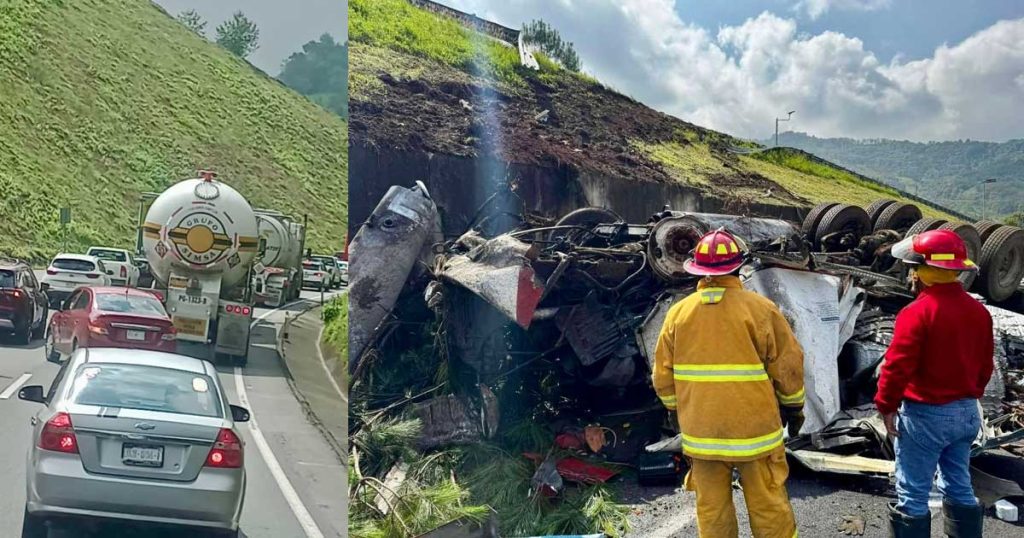 Niño muere tras volcadura de tráiler en la México–Tuxpan Niño muere tras volcadura de tráiler en la México–Tuxpan