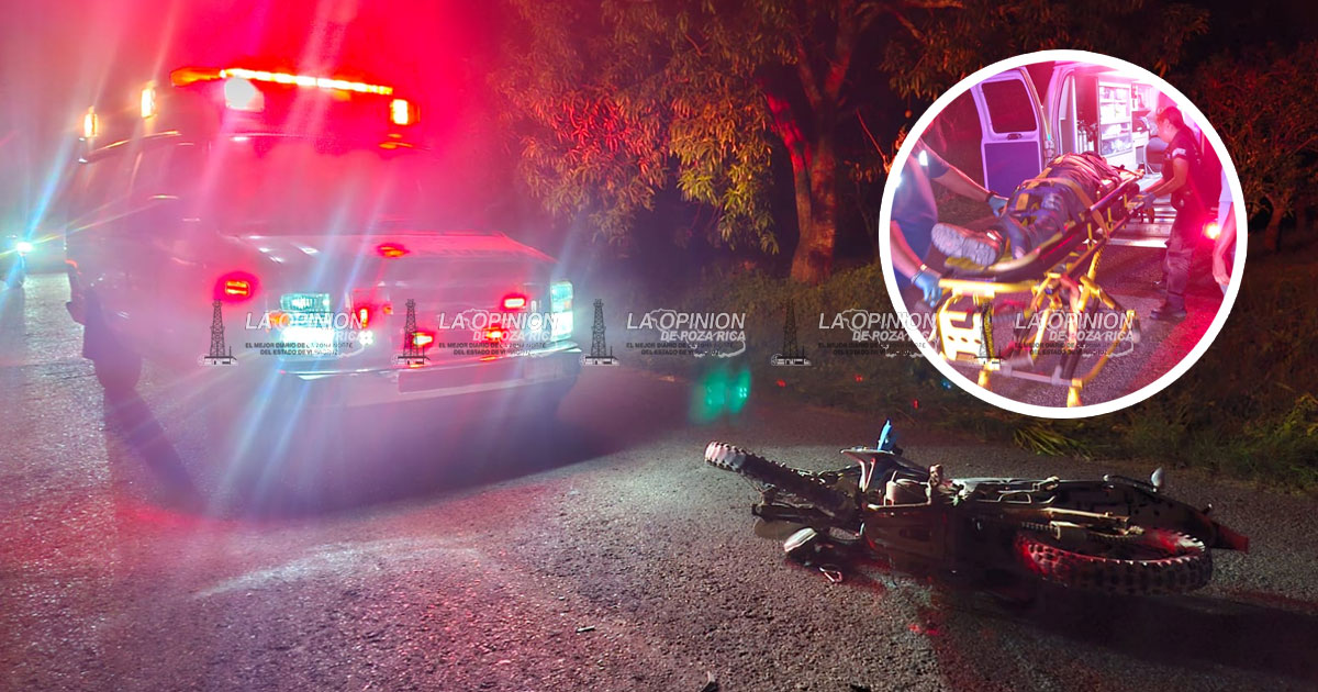 Choca motocicleta contra camioneta; dos lesionados Choca motocicleta contra camioneta; dos lesionados