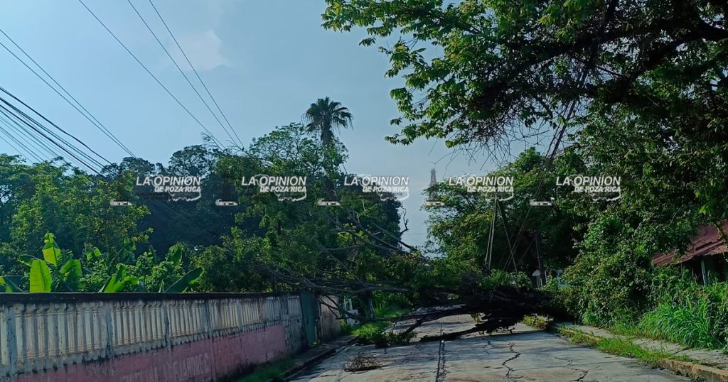 Tormenta eléctrica deja daños en Naranjos Tormenta eléctrica deja daños en Naranjos