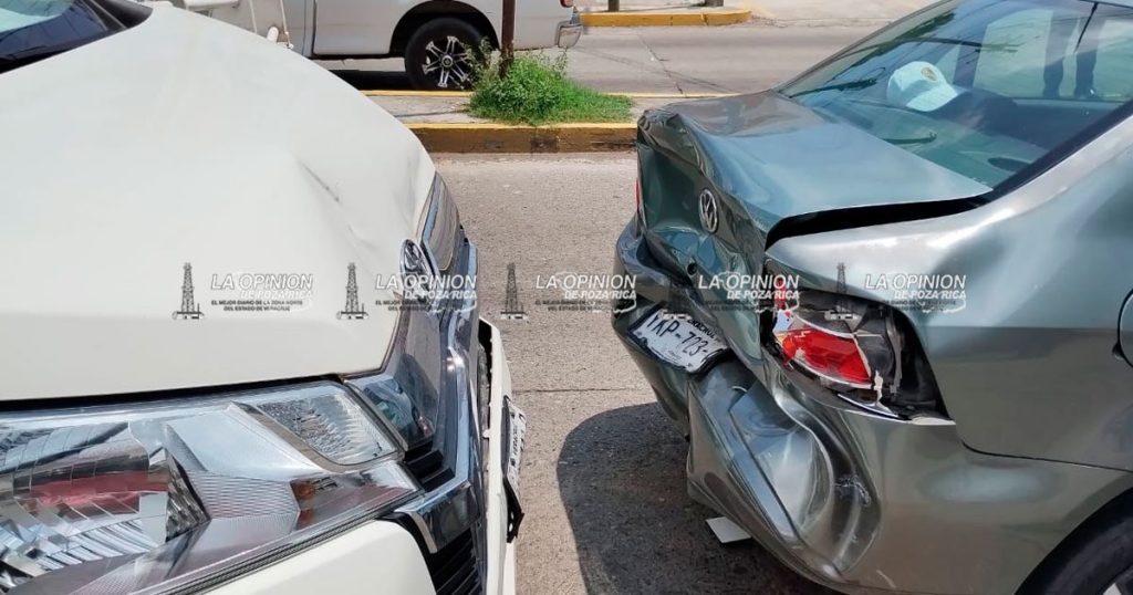 ¡Frenó uno… y chocaron tres!