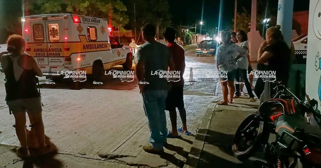 Motociclista lesionado en aparatoso accidente vial Motociclista lesionado en aparatoso accidente vial