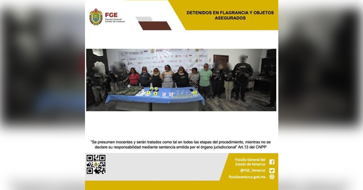 Operativo conjunto deja siete detenidos y asegura presunta metanfetamina Operativo conjunto deja siete detenidos y asegura presunta metanfetamina