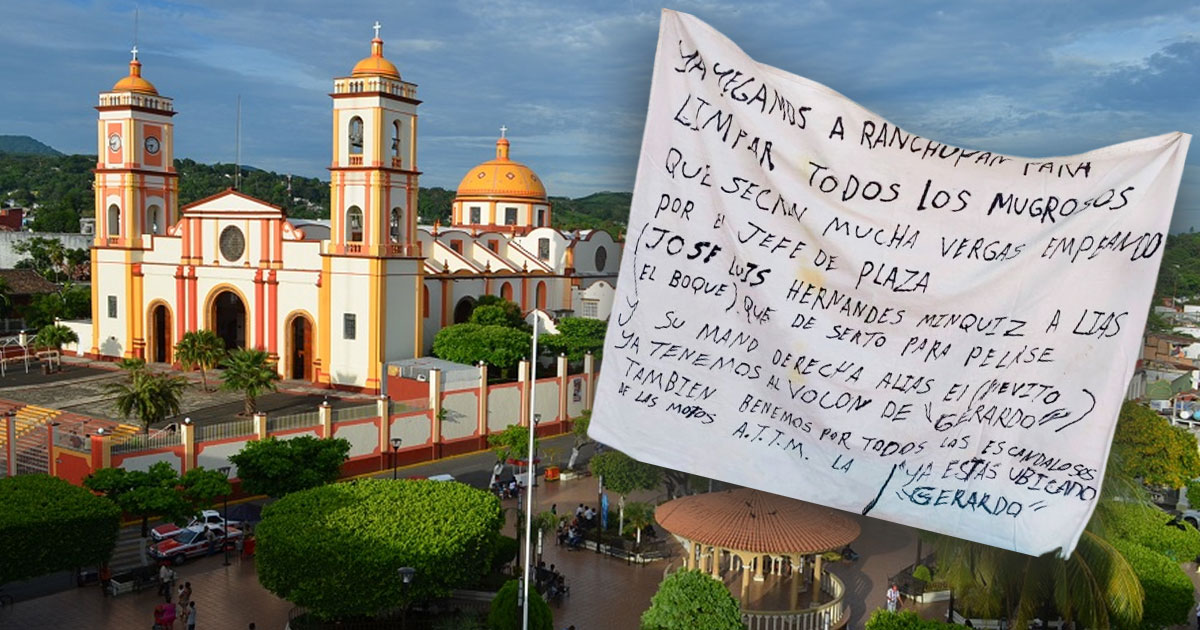 Hallan narcomanta en San Andrés Tuxtla Hallan narcomanta en San Andrés Tuxtla