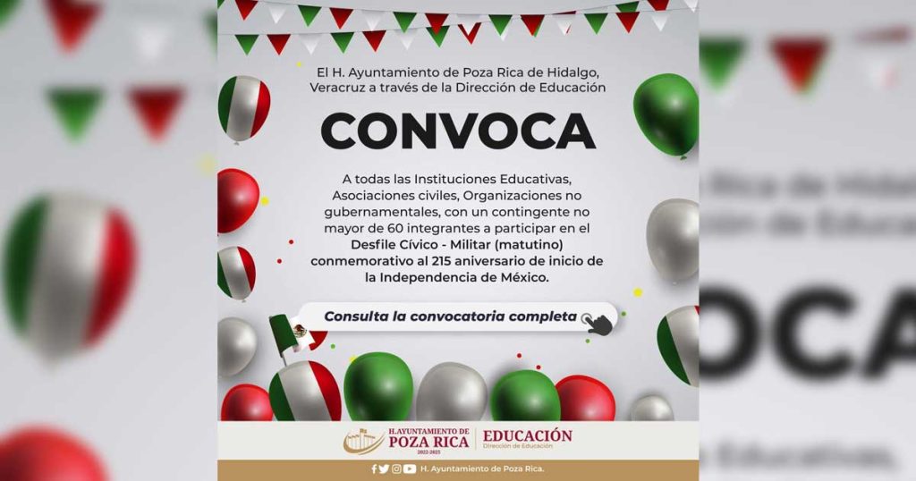 Alistan desfile por el 215 aniversario de la Independencia de México Alistan desfile por el 215 aniversario de la Independencia de México