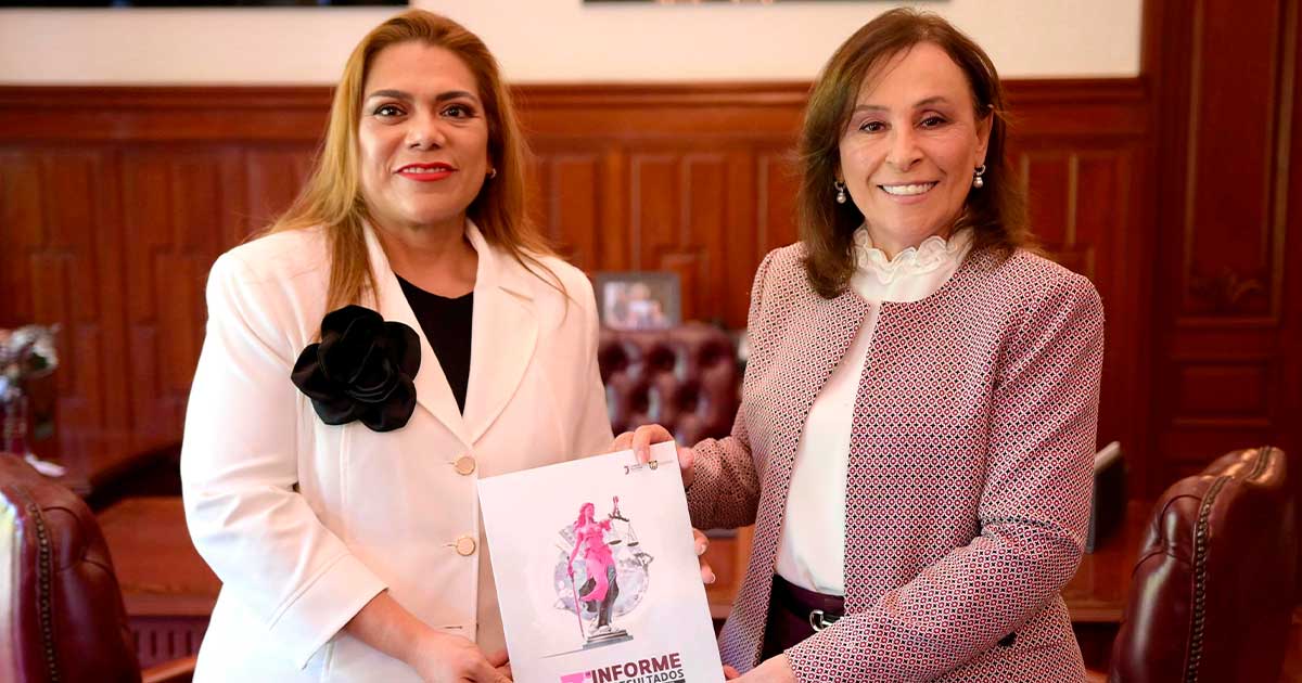 Magistrada entrega informe a Nahle Magistrada entrega informe a Nahle