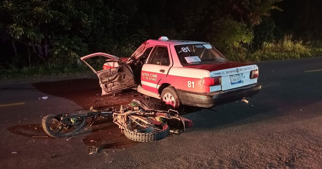 Muere motociclista en trágico accidente sobre la carretera Amozoc–Nautla
