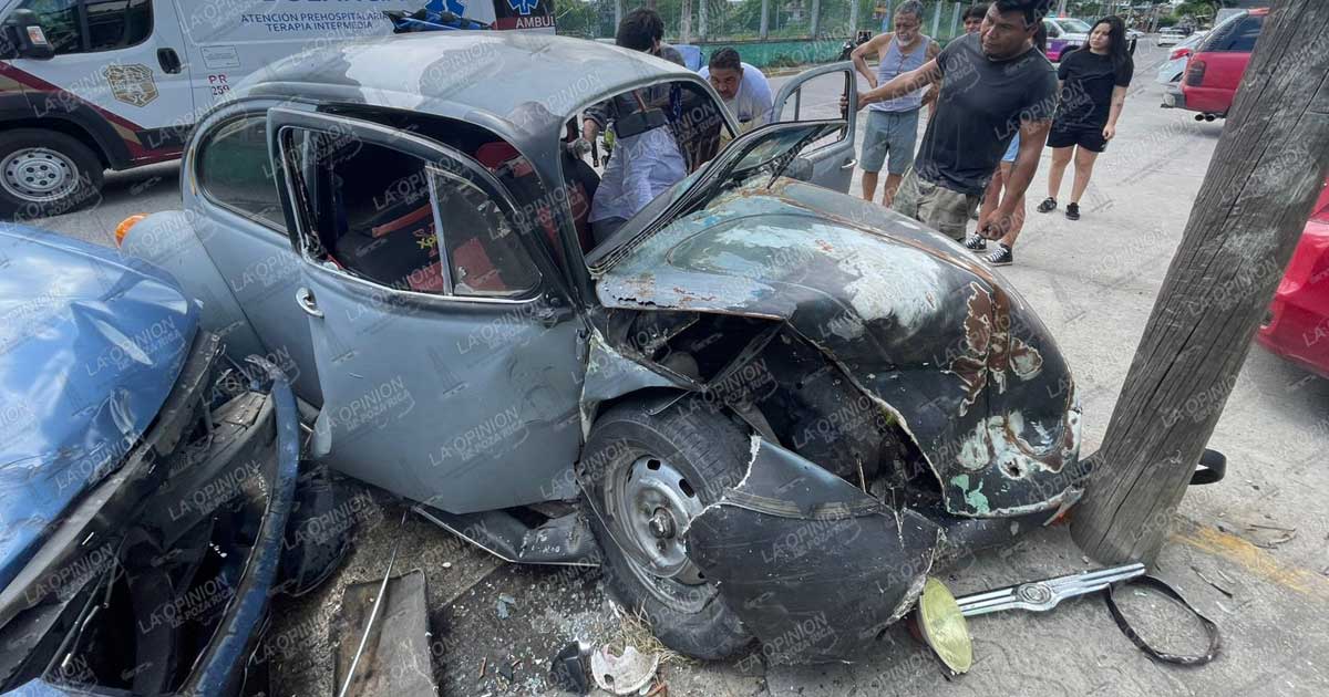 Al hospital tras encontronazo Al hospital tras encontronazo