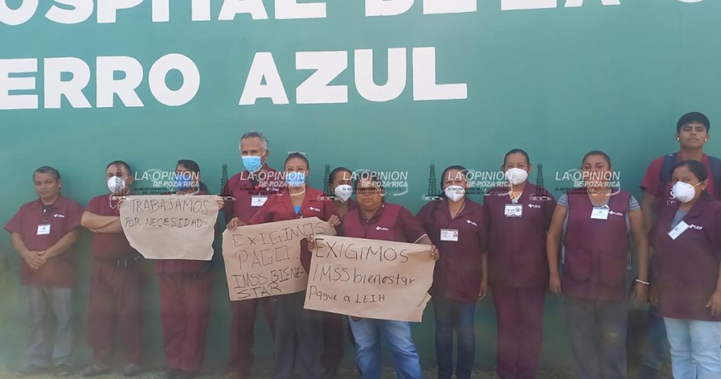 Exigen al IMSS Bienestar el pago de su quincena Exigen al IMSS Bienestar el pago de su quincena