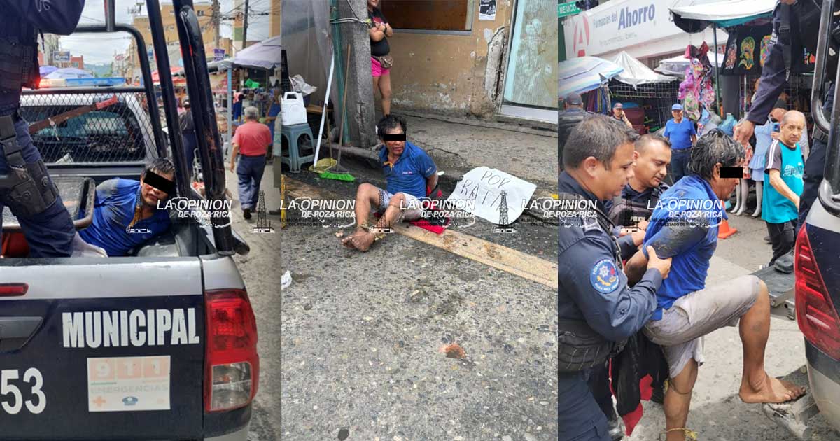 Comerciantes hacen justicia por su propia mano Comerciantes hacen justicia por su propia mano