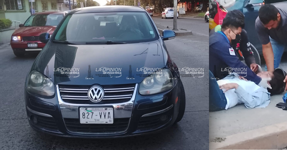 ¡Biker derribada y lesionada! ¡Biker derribada y lesionada!