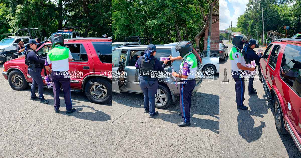 Aplica Tránsito del Estado operativo “Ruta Segura” por las mujeres Aplica Tránsito del Estado operativo “Ruta Segura” por las mujeres