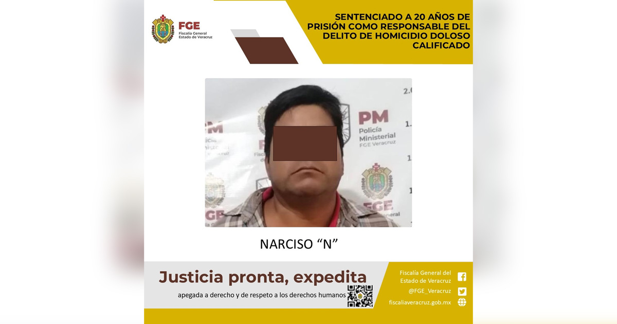 Lo sentencian a 20 años de prisión Lo sentencian a 20 años de prisión