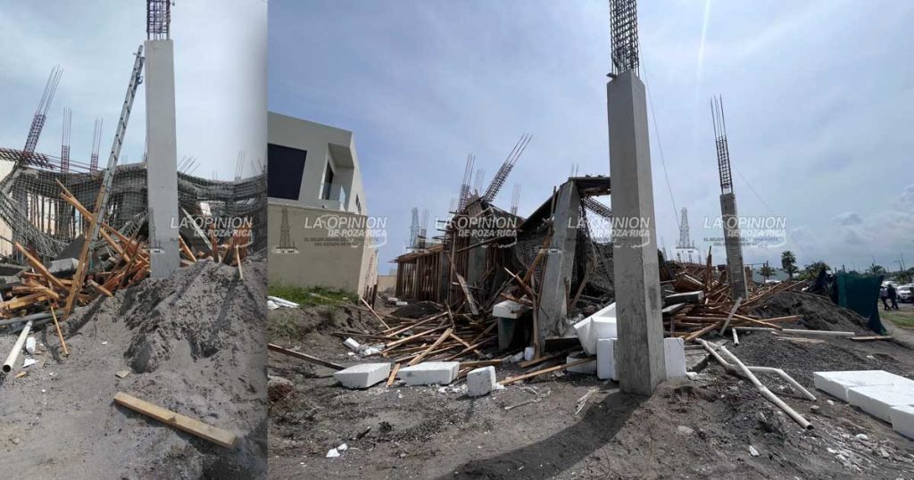 PC de Alvarado suspende obra en Riviera Veracruzana por derrumbe de cimbra
