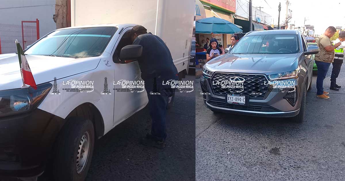 Particular intentó ganar el paso y terminó chocando camioneta