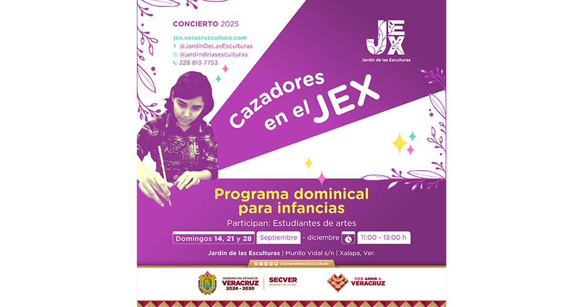 Invita SECVER a jornadas Cazadores del JEX para infancias Invita SECVER a jornadas Cazadores del JEX para infancias