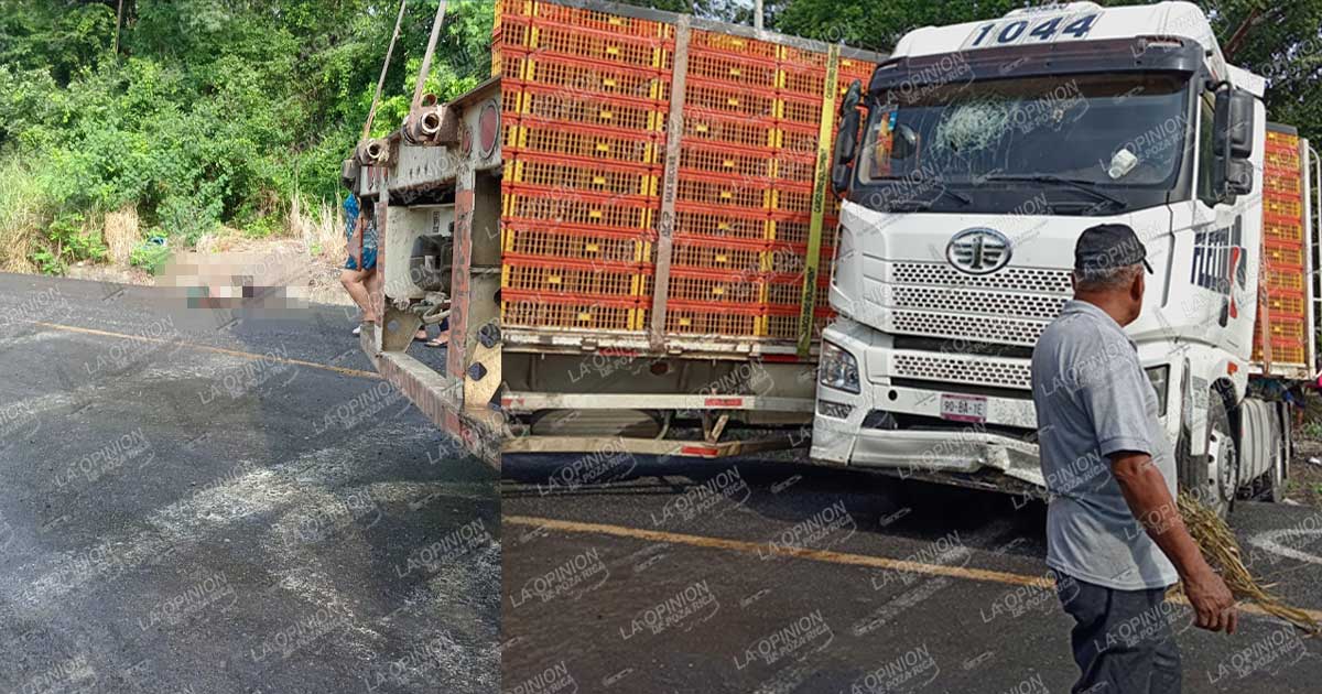 Tragedia: joven motociclista muere en brutal choque contra tráiler Tragedia: joven motociclista muere en brutal choque contra tráiler