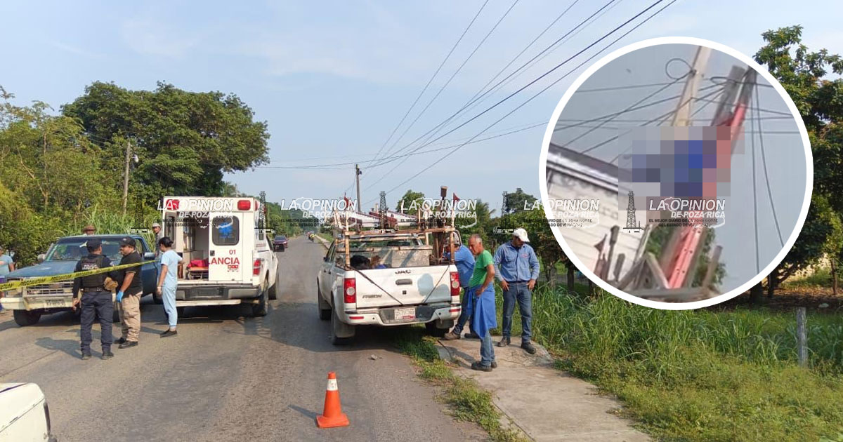 Trabajador perdió la vida tras recibir una descarga